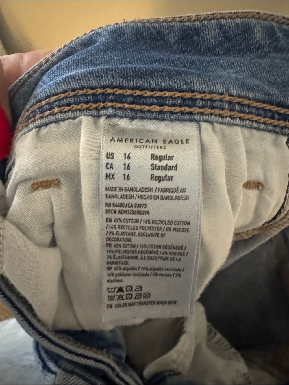 American Eagle Women’s Blue Stretch Bootcut Jeans - Picture 4 of 5
